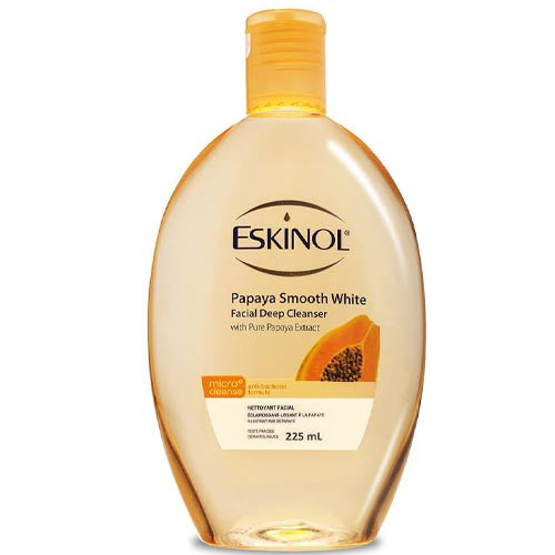 Eskinol Papaya Facial Deep Cleanser: 225 ML with Pure Papaya, Micro - Cleanse & Anti - Bacterial Formula