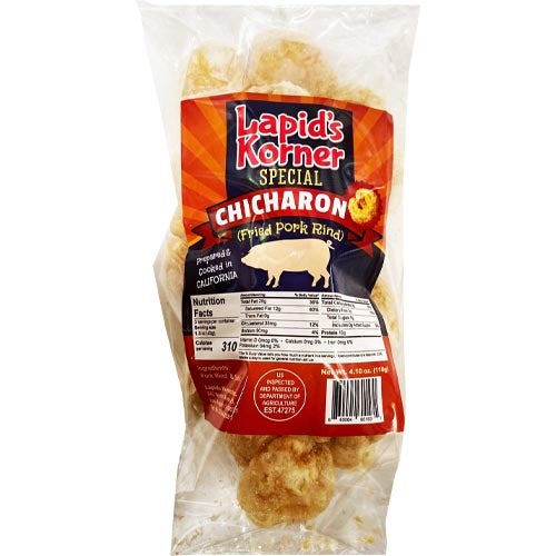 Lapid's Korner - Premium Fried Pork Rind Chicharon - 116 G