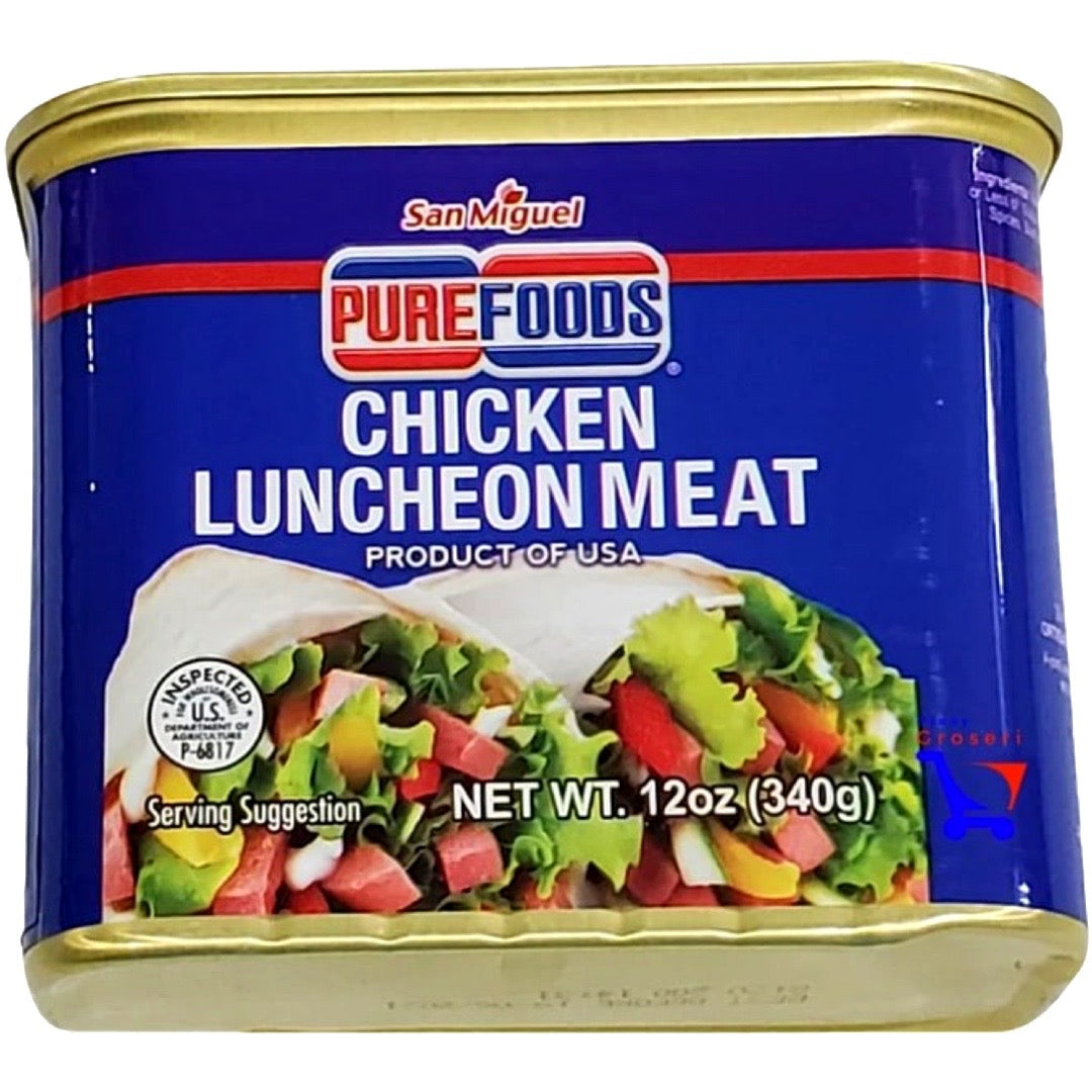 San Miguel Purefoods 12 OZ High - Quality Chicken Luncheon Meat
