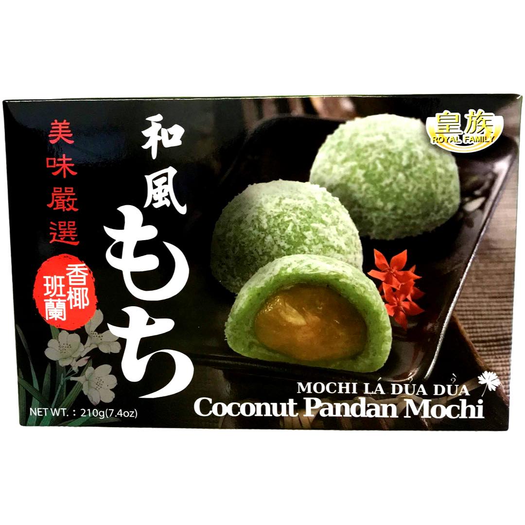 Royal Family Coconut Pandan Mochi - 7.4 OZ - Tasty Treat!
