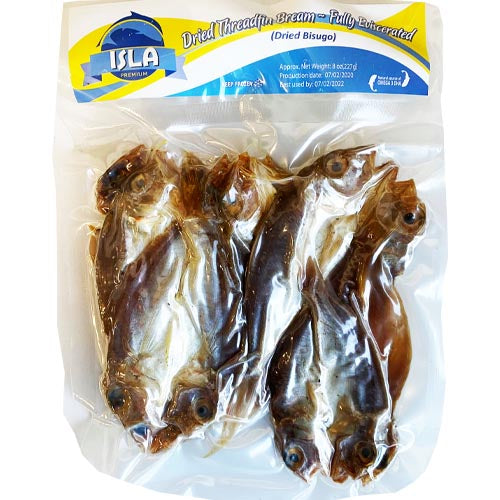 Isla Premium - 8 OZ Fully Eviscerated Dried Salted Threadfin Bream (Bisugo) - Tasty Delight