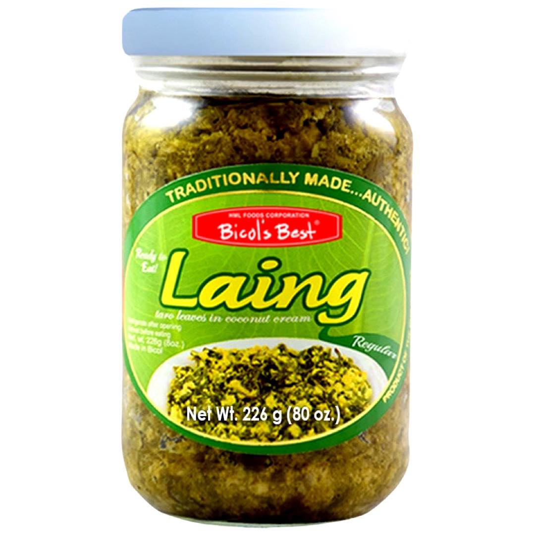 Bicol's Best - Premium Laing - 226g Can of Taro Leaves in Rich Coconut Cream