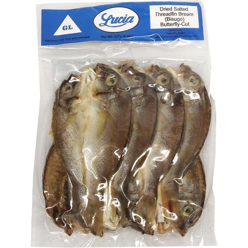Lucia 8 OZ Dried Salted Butterfly Cut Threadfin Bream - Bisugo
