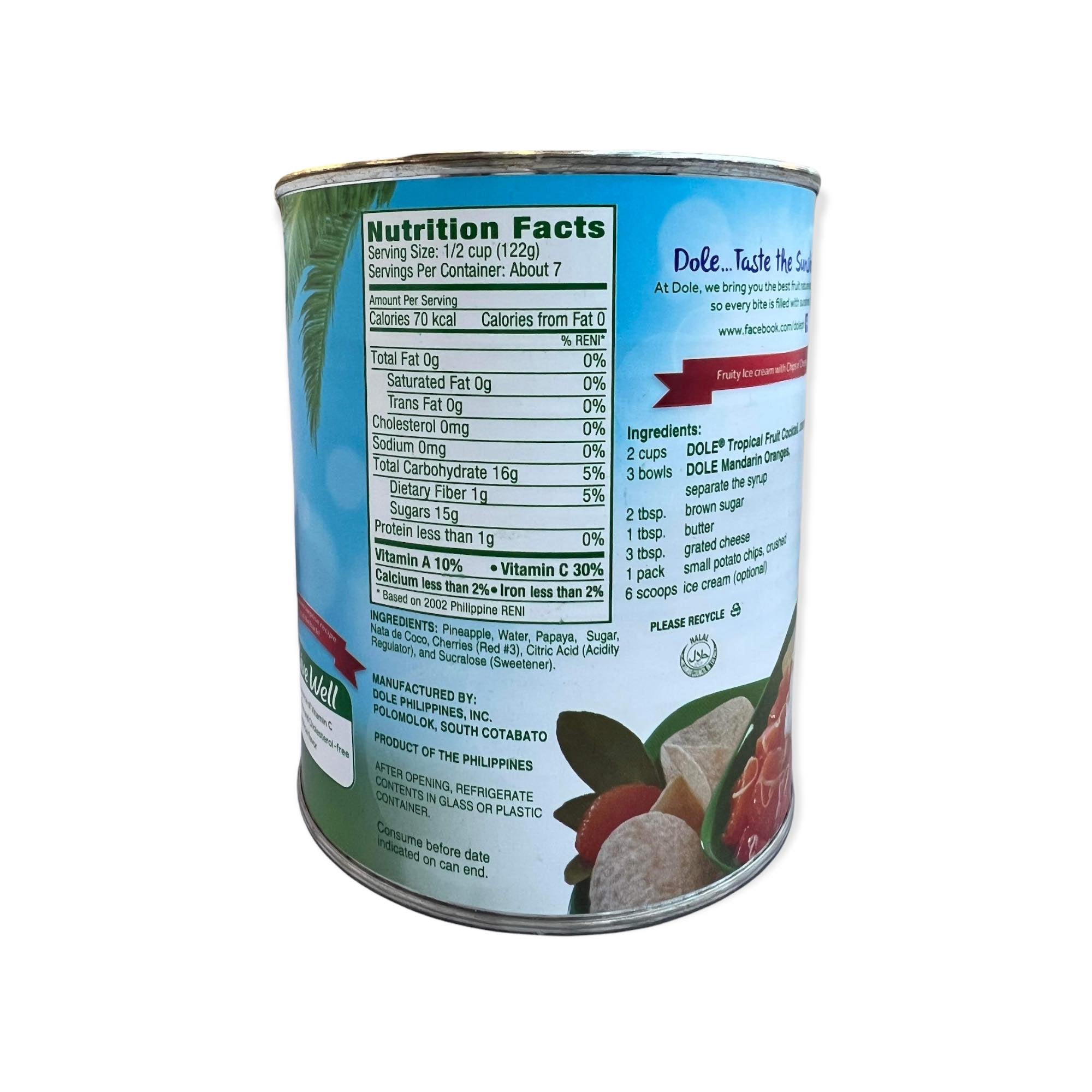 Dole Tropical Fruit Cocktail in Extra Light Syrup - 822G | Great Deal