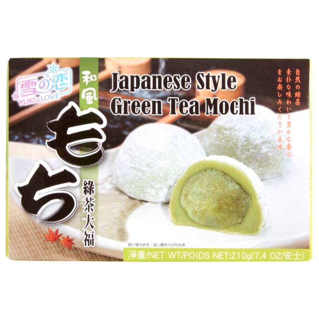 Yuki Love Japanese Green Tea Mochi - 7.4 OZ - Tasty Delight