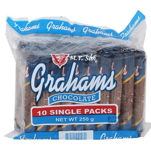 M.Y. San Chocolate Grahams - 10 Single Packs (250 G) - Great Snack Deal