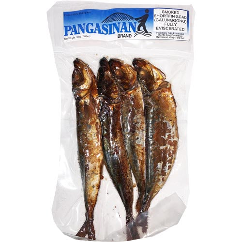 Pangasinan Brand Fully Eviscerated 7.05 OZ Smoked Galunggong (Shortfin Scad)