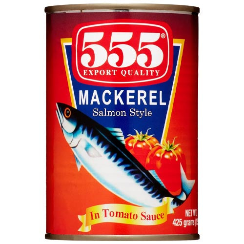 555 Mackerel in Salmon - like Style with Tomato Sauce