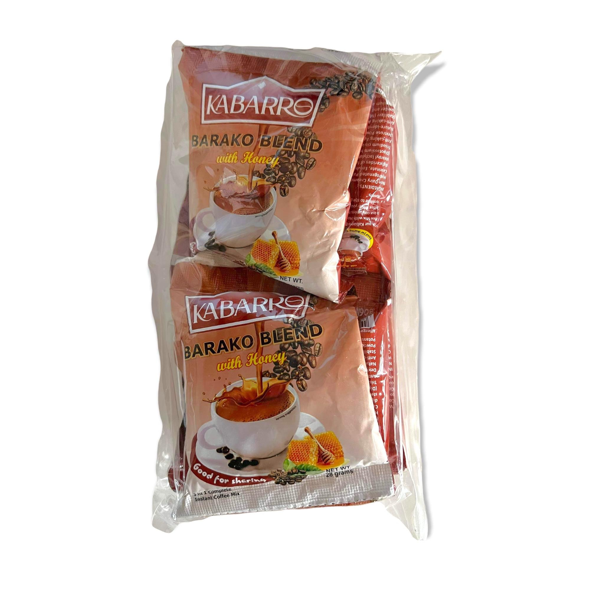 Kabarro 10 - Sachet 28G 3 - in - 1 Barako Coffee Blend with Honey