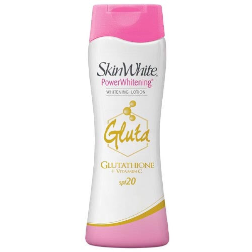 SkinWhite Gluta Power Lotion: Glutathione + Vitamin C, SPF 20 (200 ML) - Great Deal!