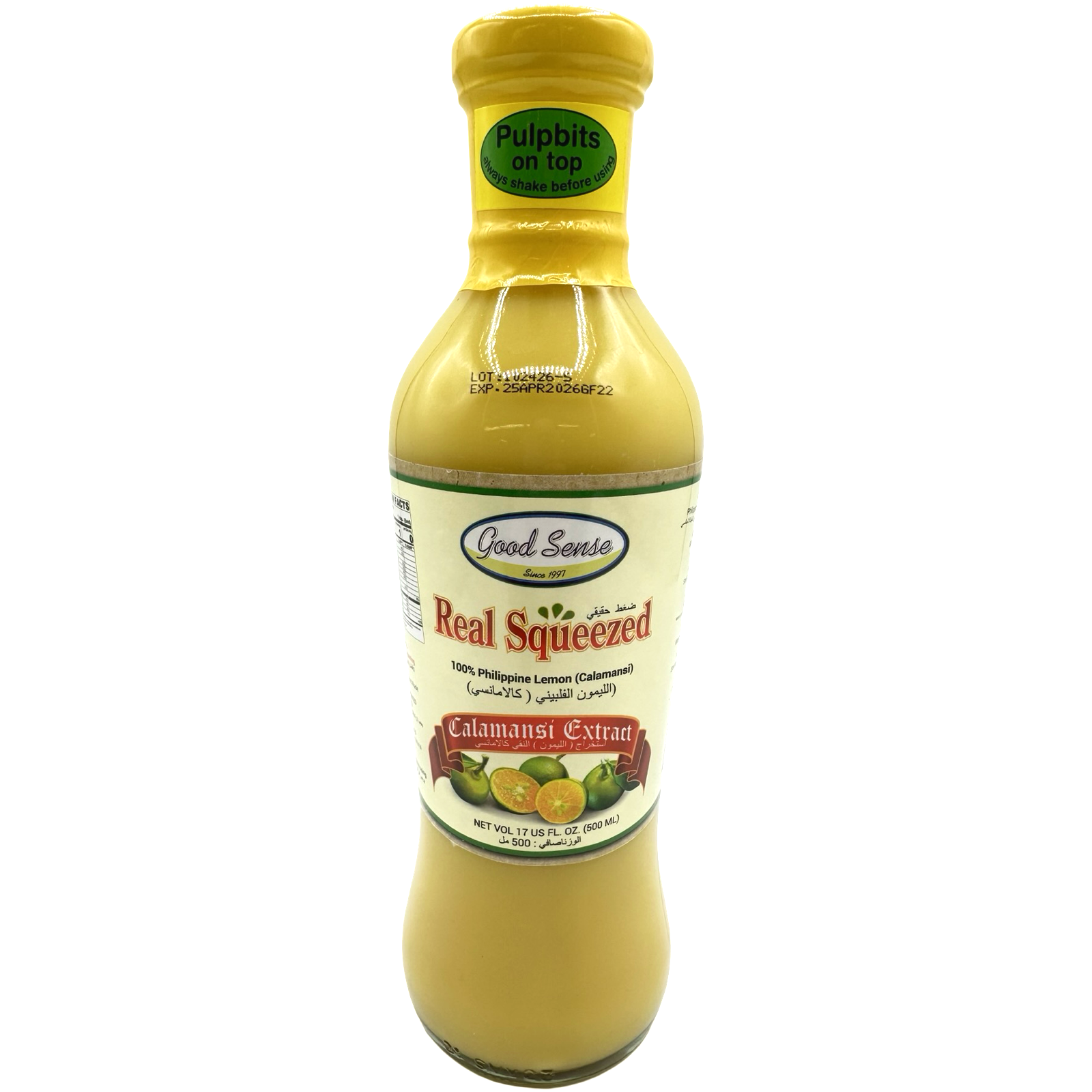 Good Sense - Authentically Squeezed Calamansi Juice - 12 Bottles of 500ml