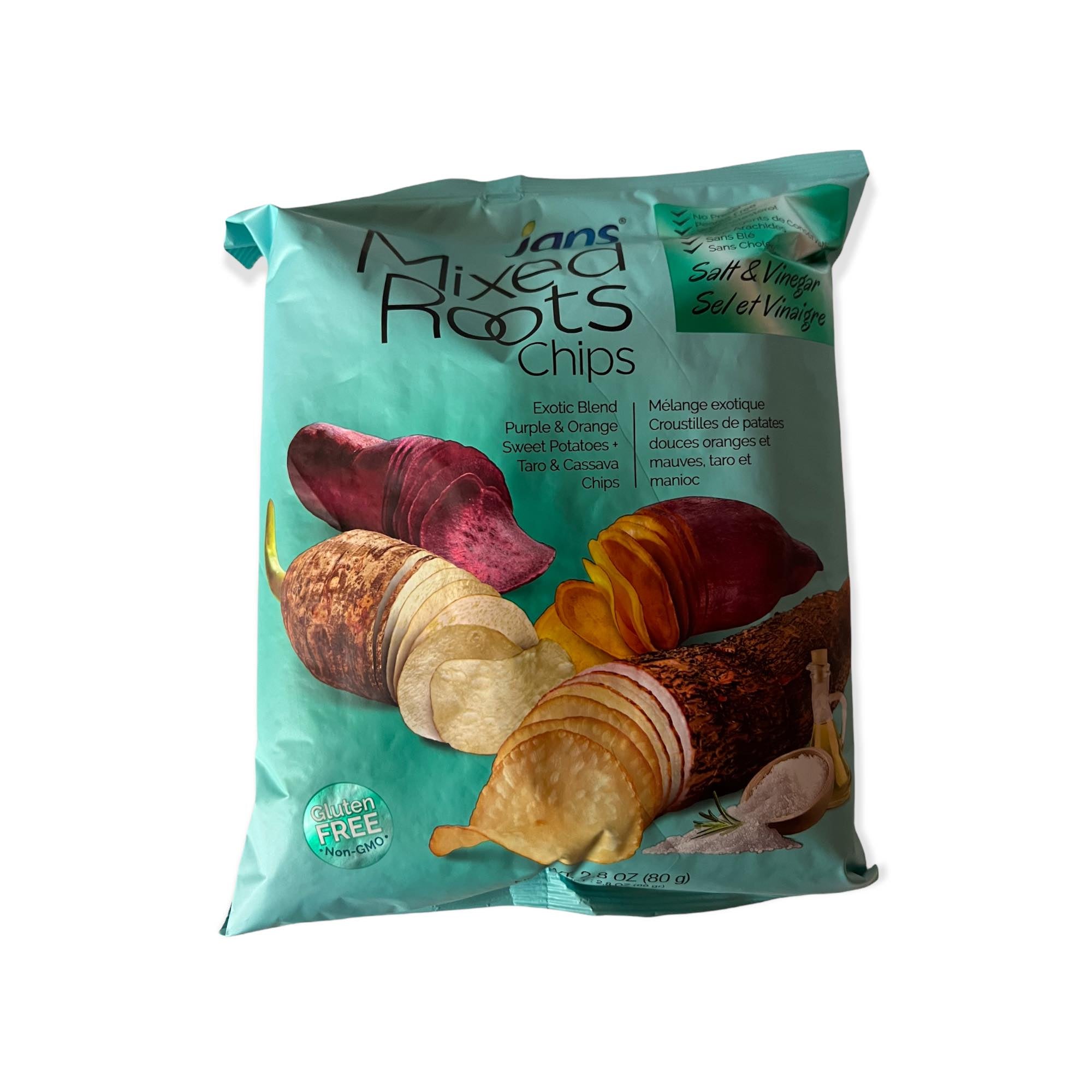 Jans 80G Salt & Vinegar Flavored Mixed Roots Chips