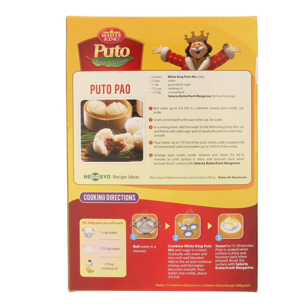 White King 400g Premium Puto Cake Mix for Quick and Easy Desserts