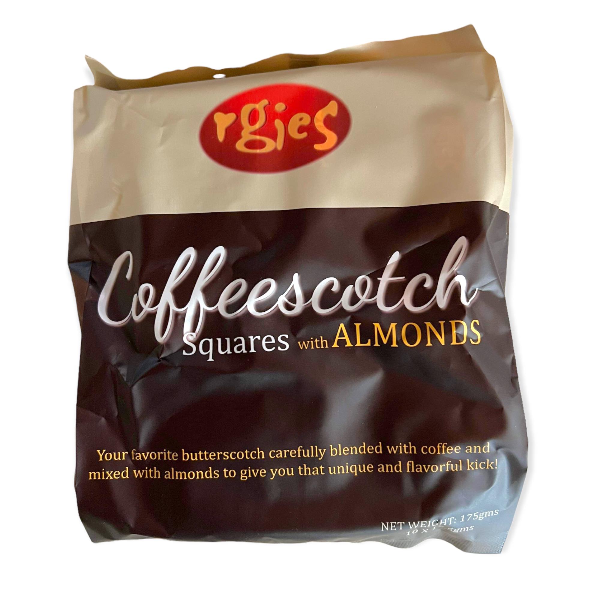 Delicious Almond - Infused Coffeescotch Squares, 10 Pieces (170 G)