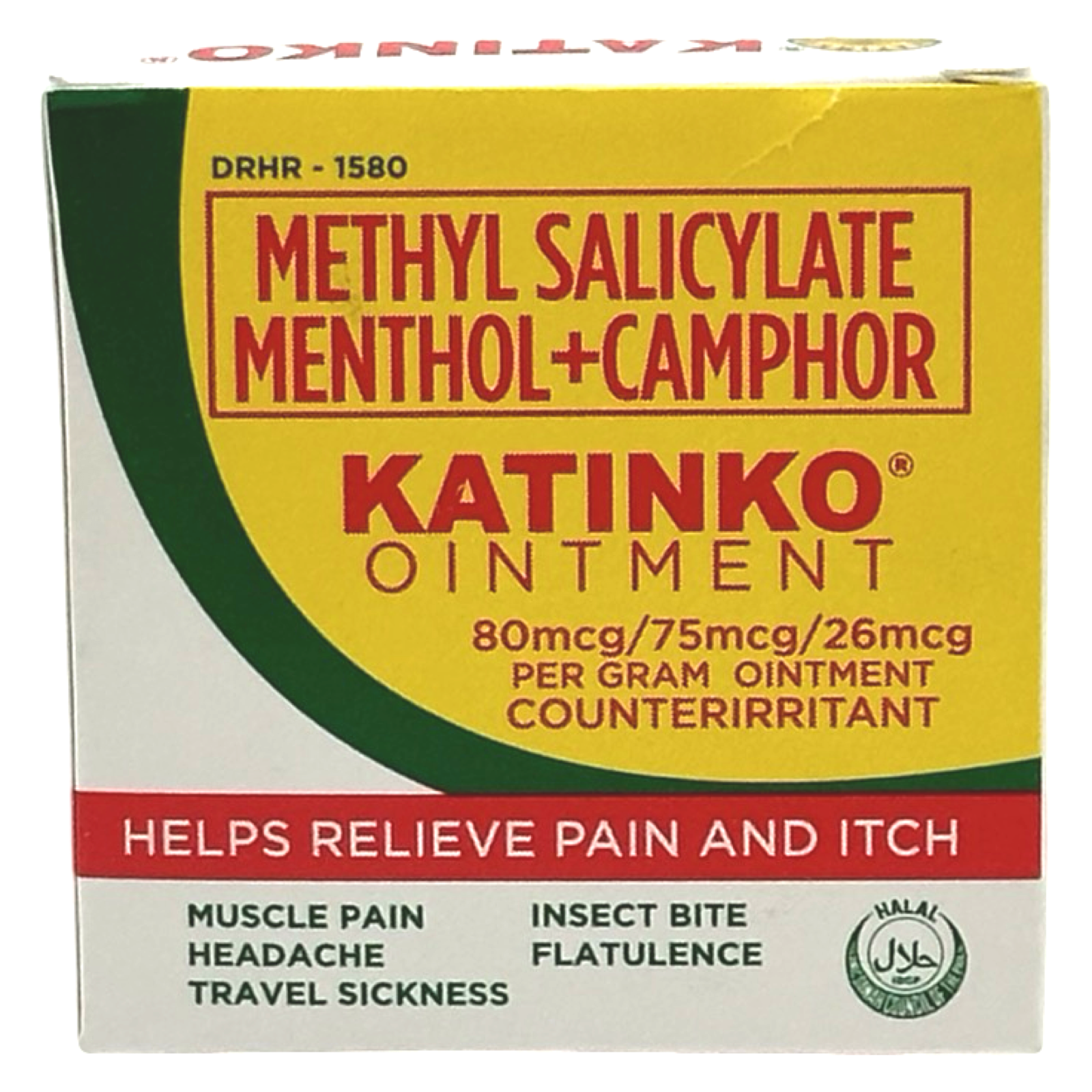 Katinko Pain & Itch Relief Ointment - Methyl Salicylate, Menthol & Camphor - 10G Small Size