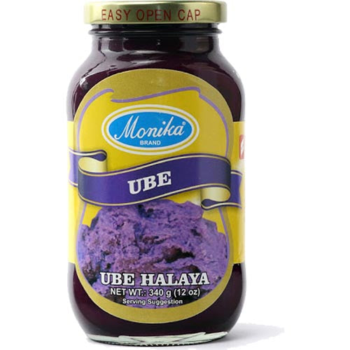Monika Brand - Delicious Purple Yam Jam (UBE Halaya) - 12 oz Jar, Ideal for Various Treats