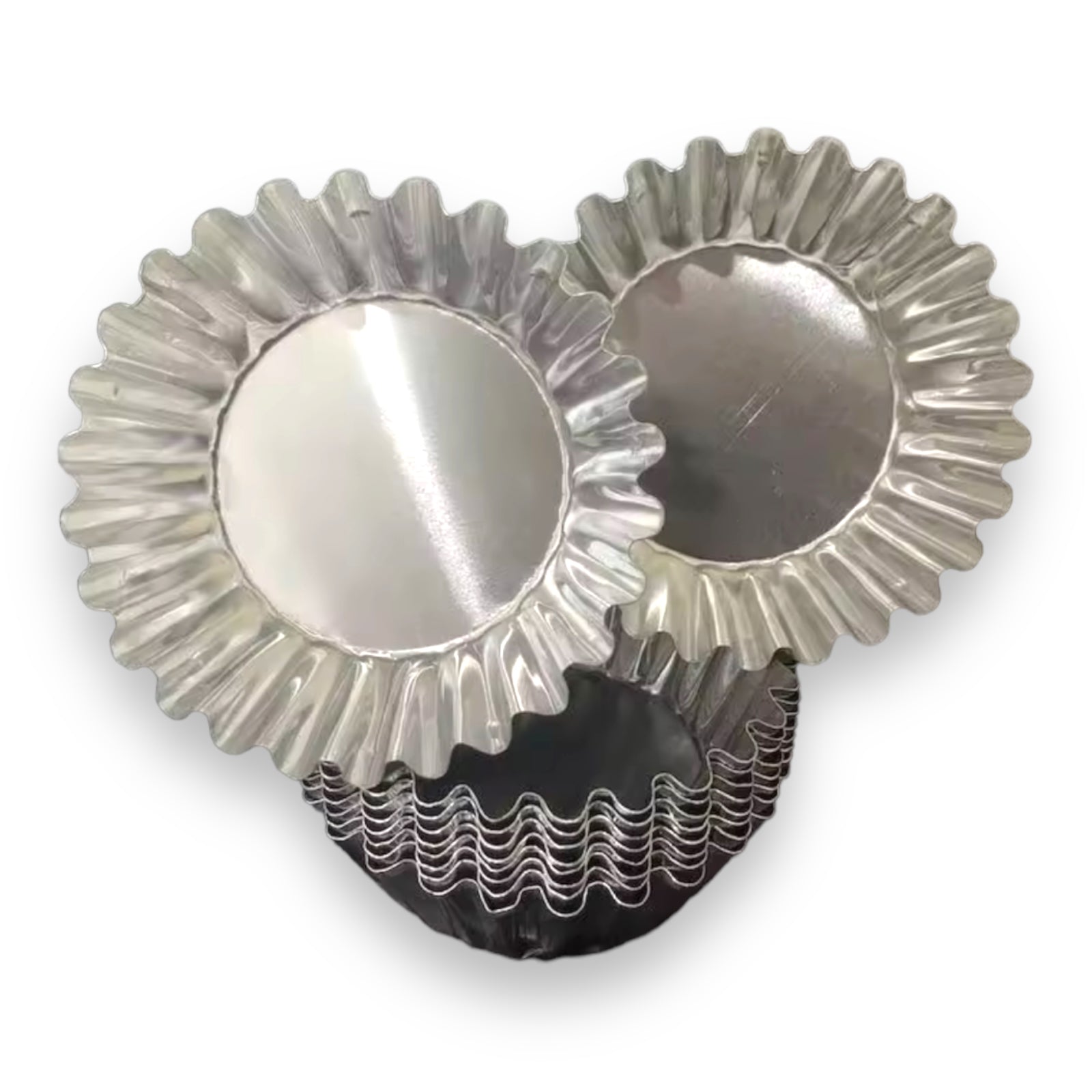 5-Piece 5-Inch Stainless Ensaymada, Mamon & Puto Molder - Ideal for Baking!