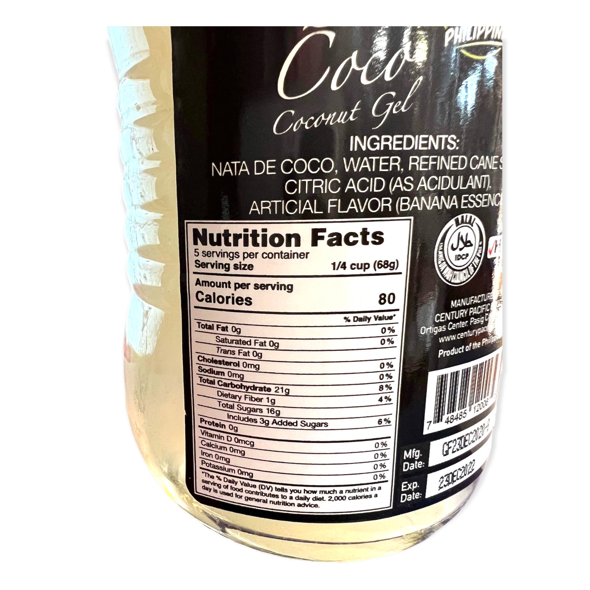 Kamayan 12 OZ Premium White Coconut Gel (Nata De Coco)