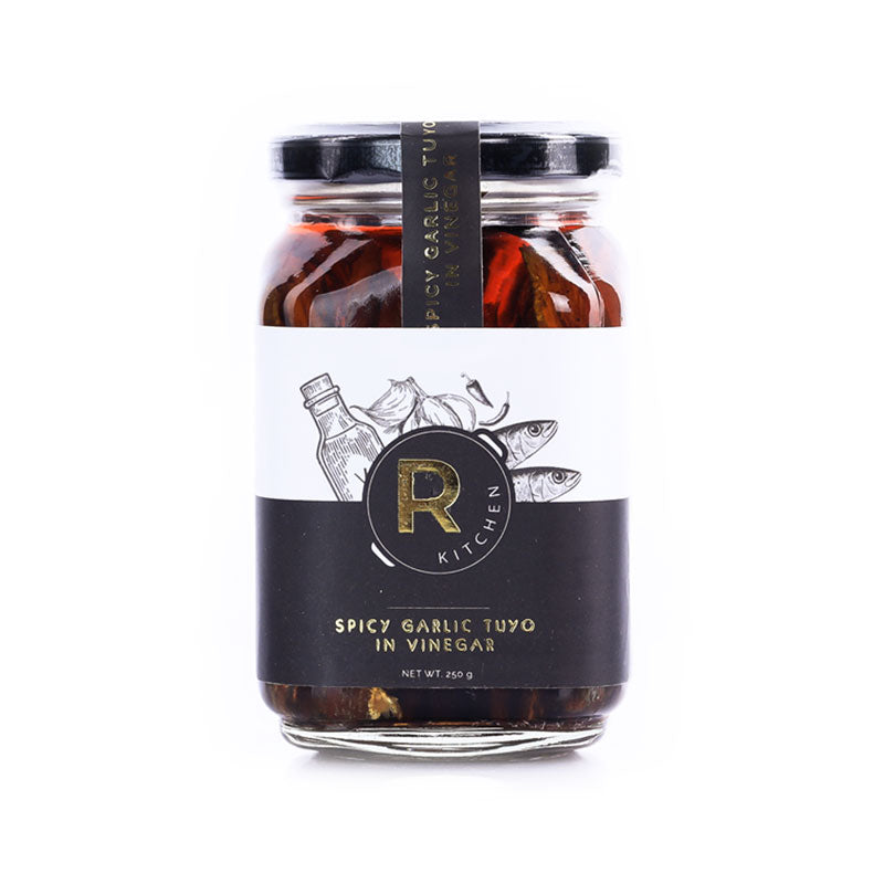 R Kitchen - Spicy Garlic Tuyo Vinegar Paste - 250G Gourmet Deboned Dried Herring