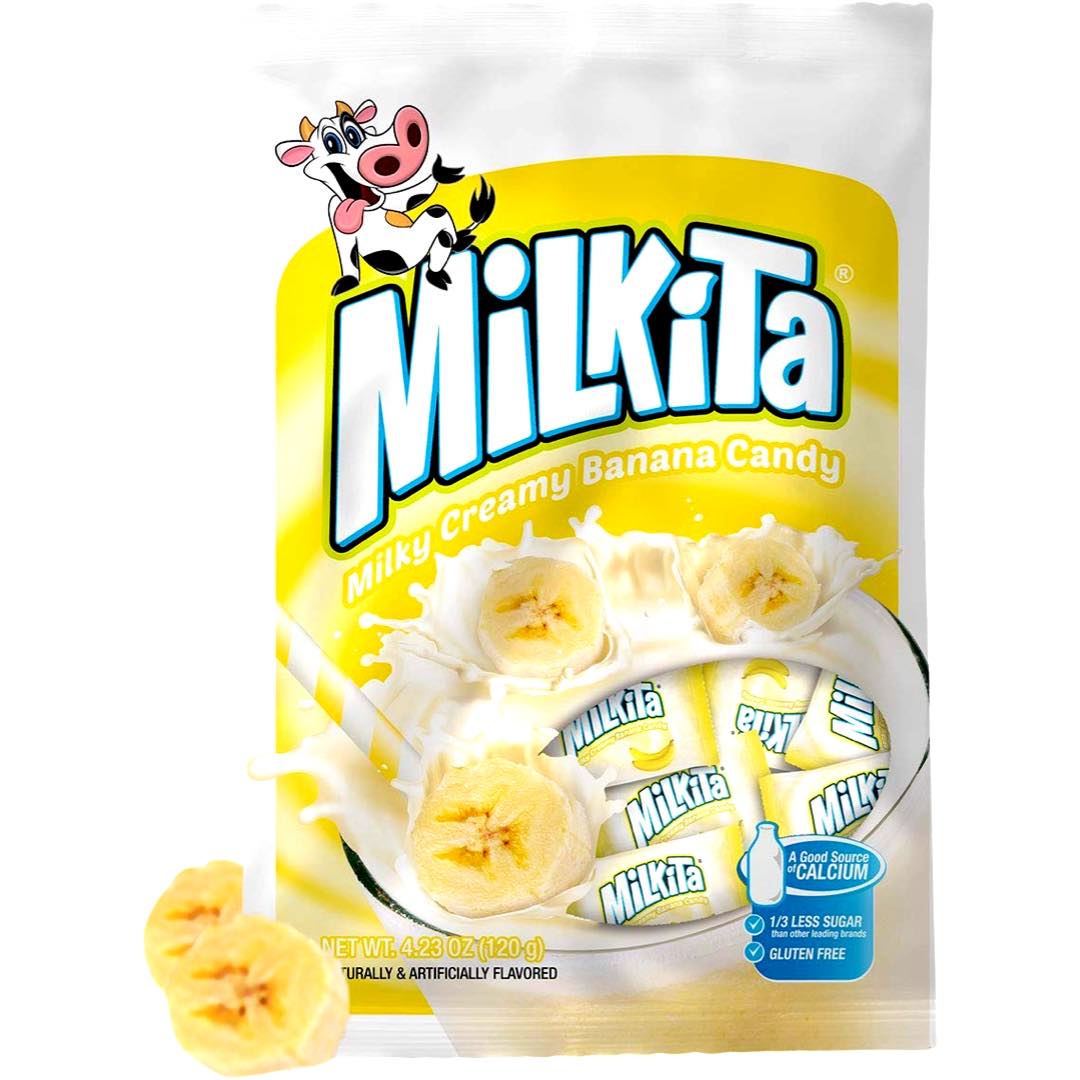 Get 30 Pieces of Milkita Milky Creamy Banana Candy (120 G) - Great Treats on Sale