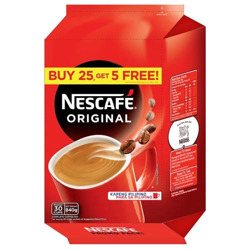 Nescafe 30-Pack Sachet Original 840G Kapeng Pilipino Coffee Mix