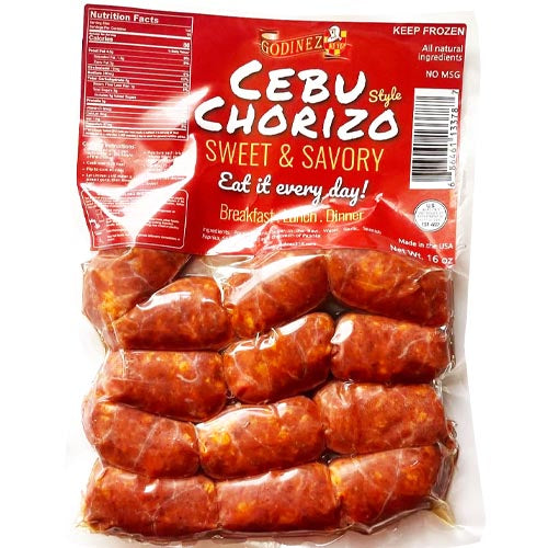 Godinez Cebu Style Chorizo - Sweet & Savory 16 OZ (Great Deal!)