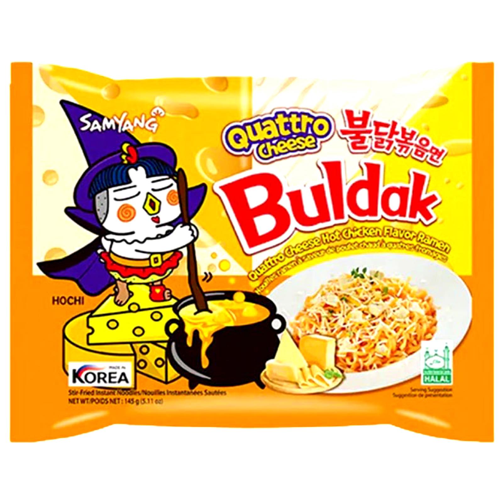 Get 145 G Samyang Buldak Quattro Cheese Ramen with Hot Chicken Flavor at Great Value!