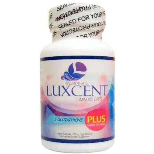 Luxcent Luminous Capsules: L-Glutathione & Marine Collagen Blend, 60 Caps - 70 G