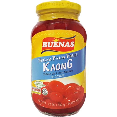 Hot Deal! Buenas 12 OZ Red Sugar Palm Fruit (Kaong) in Syrup