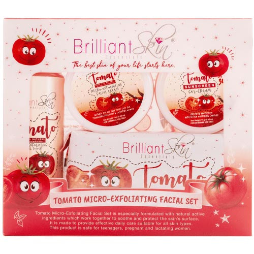 Hot Deal! Brilliant Skin Essentials Tomato Facial Micro - Exfoliating Set (340 G)