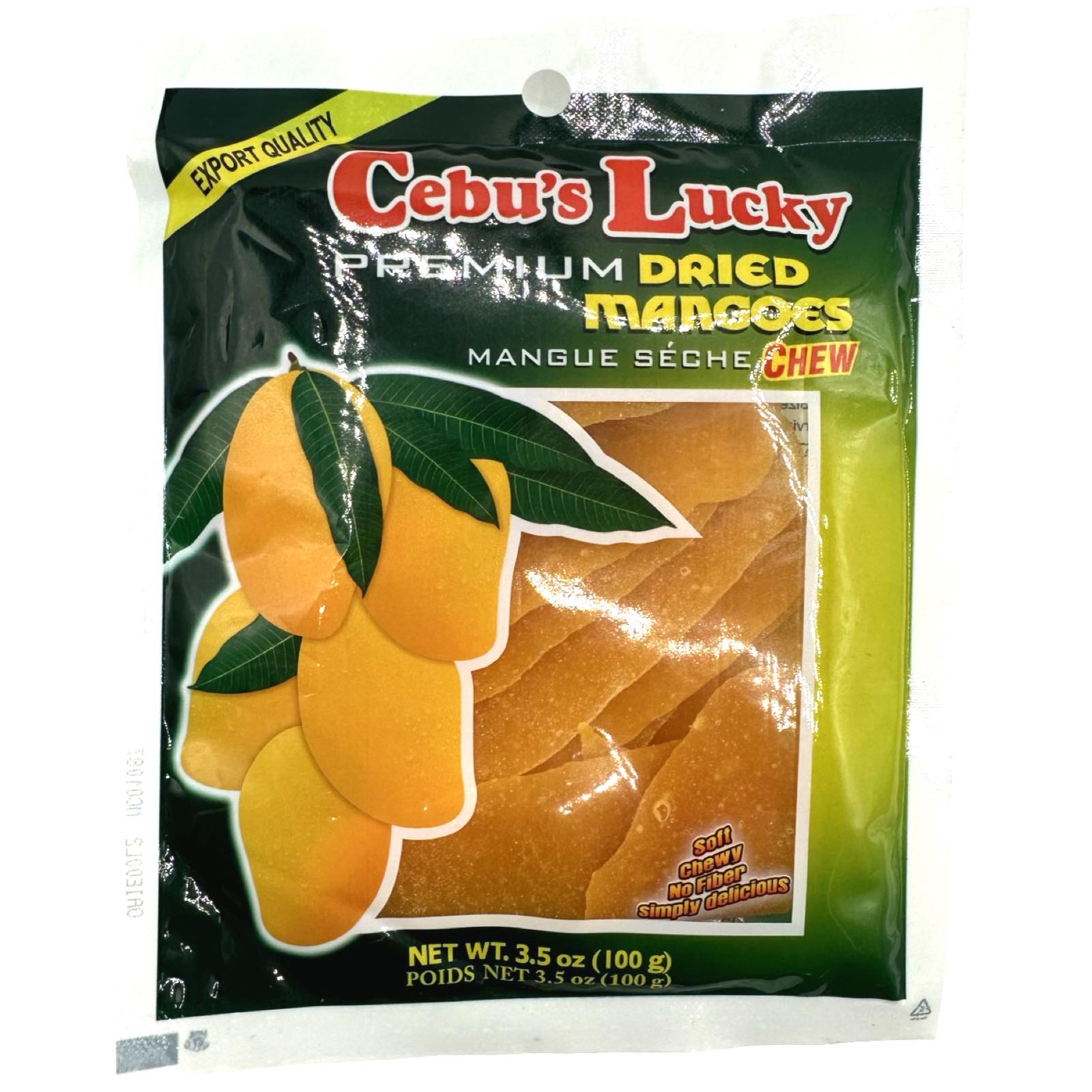 Cebu's Lucky Premium 100G Dried Mango Chews - Tasty Treat
