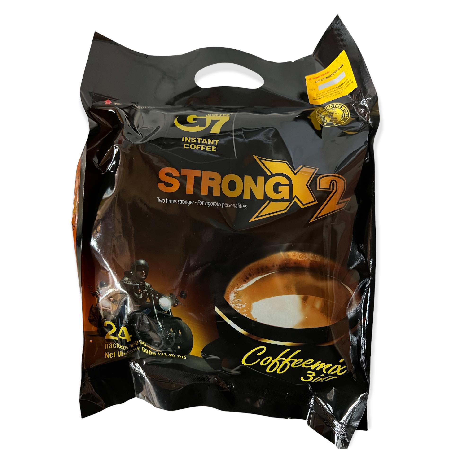 G7 Strong X2 3-in-1 Instant Coffee Mix - 24 Sachets (600 G)