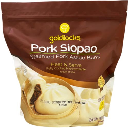 Goldilocks Delight - 4 PCS Steamed Pork Asado Siopao Buns