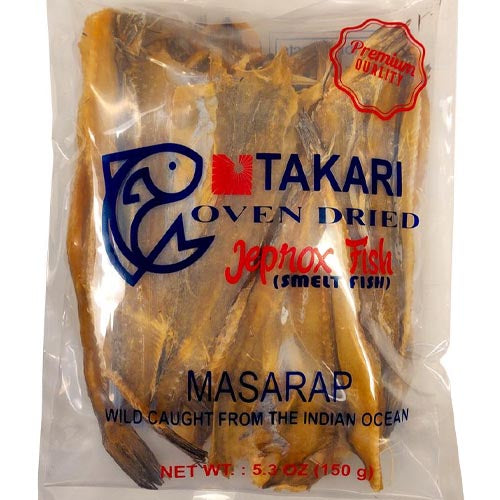 Takari Oven-Dried Salted Jeprox or Smelt Fish - 150 Grams