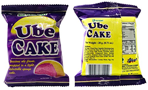 Regent UBE Cake - 10 Pack of 0.7 OZ - Delicious Filipino Snack Offer