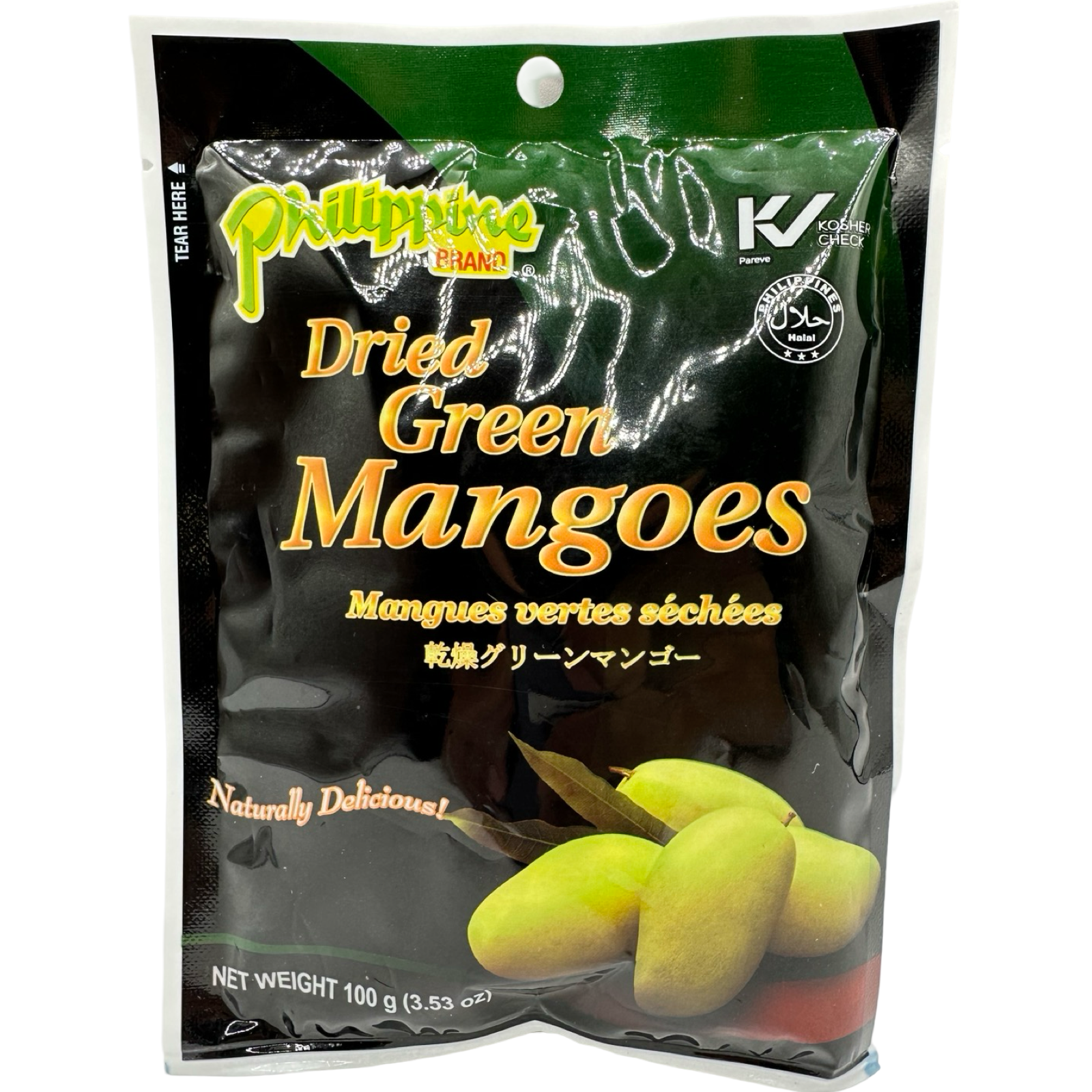 Philippine Brand - Premium Dried Green Mango Snacks, 100g Pack for Healthy On - the - Go Enjoyment