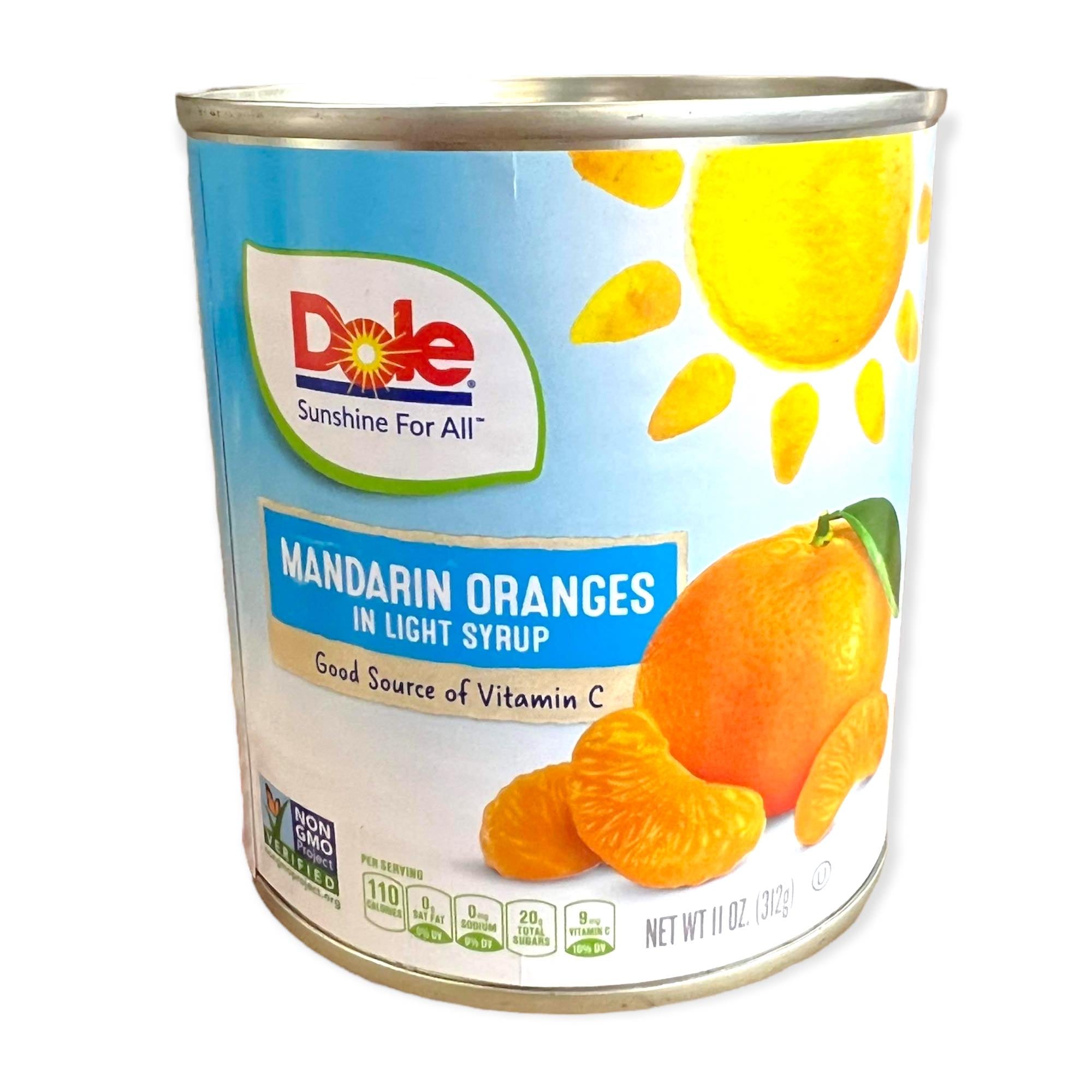 Dole 11 OZ Mandarin Oranges in Mild Light Syrup