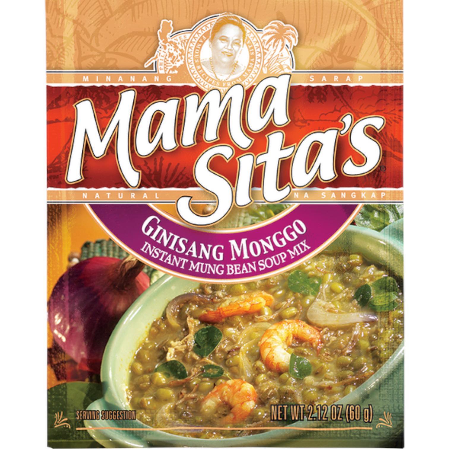 Instant Mung Bean Soup Mix - Mama Sita's Ginisang Monggo, 2.12 OZ - A Tasty Filipino Delight