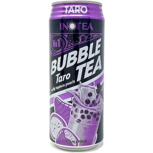 Inotea Taro Bubble Tea with Tapioca Pearls - 16.6 FL OZ, On - the - Go Delight