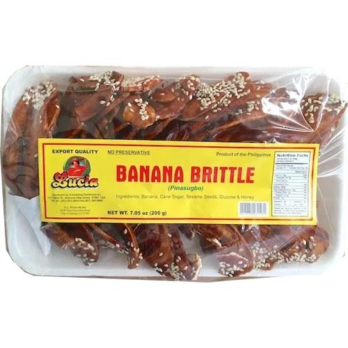 Lucia's 200g Banana Brittle - Pinasugbo: An Authentic Philippine Delight for Your Taste Buds