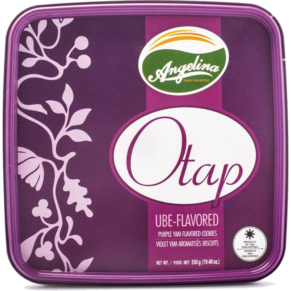 Angelina Otap Cookies - 550 G, Delicious Purple Yam Flavor