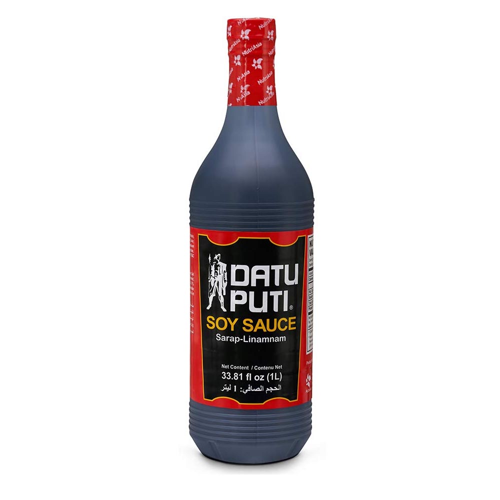Datu Puti Premium Soy Sauce - 1 Liter (33.81 fl. oz) Ideal for Filipino Dishes