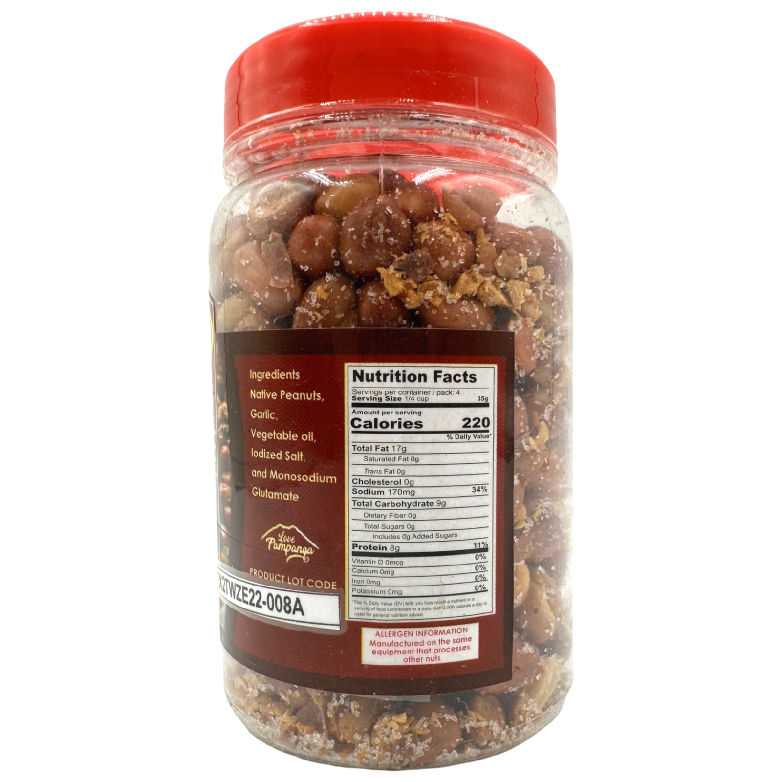 Edelyn's Delicious Homemade Adobo - Flavored Native Peanuts, 150 G for a Tasty Treat