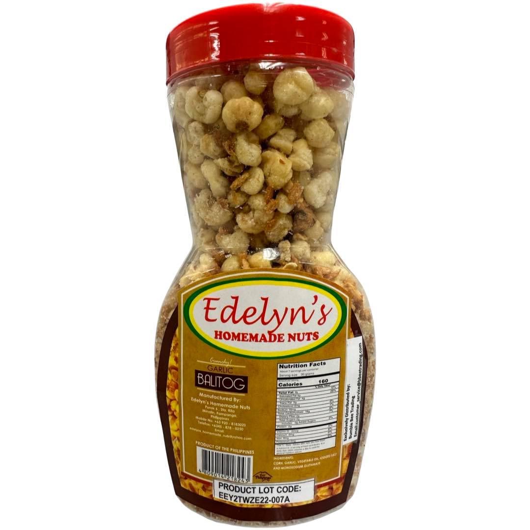 Edelyn's 195G Jar of Homemade Garlic - Flavored Balitog Nuts