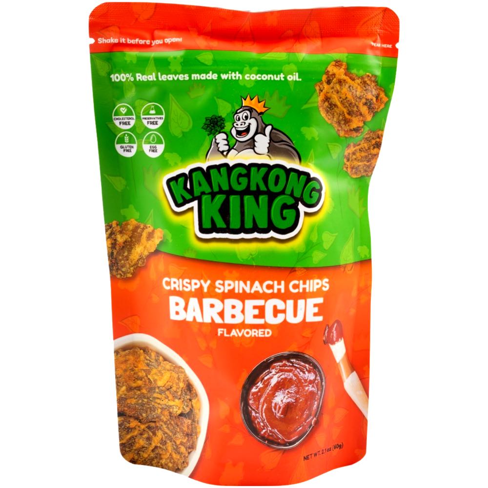 KangKong King - Tasty Barbecue Spinach Chips, 60 G
