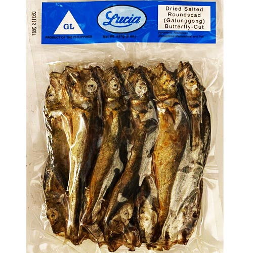 Lucia - 8 OZ Dried Salted Butterfly - Cut Galunggong (Roundscad)