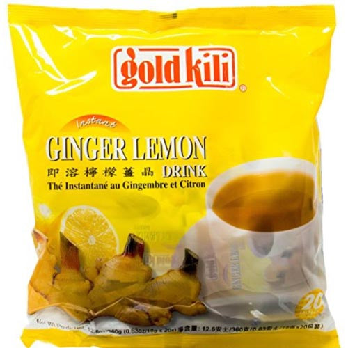20 - Sachet Gold Kili Instant Ginger & Lemon Drink - 360 G