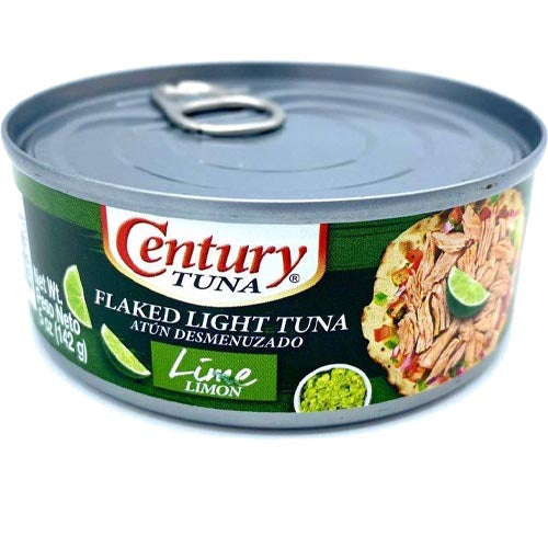 Century Flaked Light Tuna with Lime Flavor - 142 G Can, Healthy Seafood Option