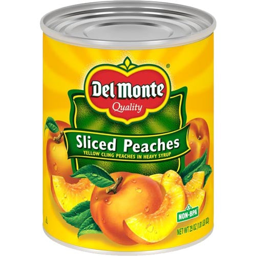 Del Monte 30 OZ Sliced Yellow Cling Peaches in Heavy Syrup - Great Value for Your Family