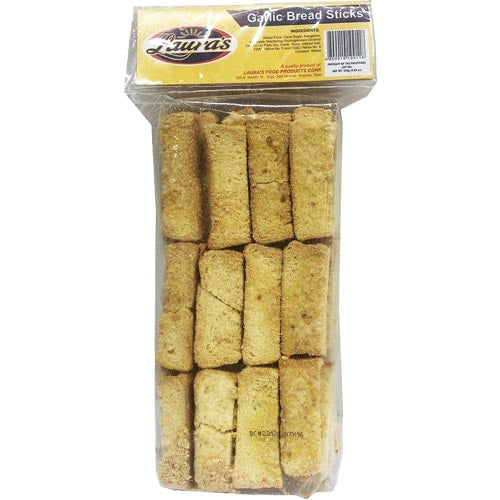 Laura's Crispy Garlic Bread Sticks - 250 Gram Pack